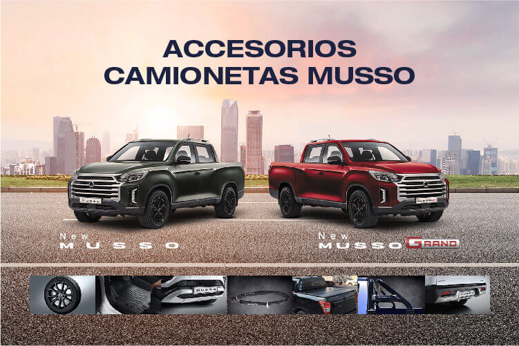 Conoce como personalizar tu Musso con accesorios para camioneta