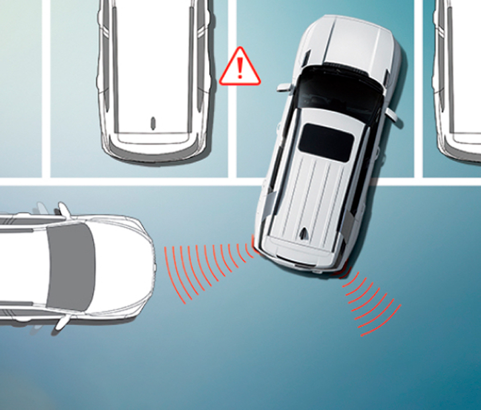 Asistente de colisión de tráfico cruzado trasero (RCTA) y Advertencia de tráfico trasero cruzado (RCTW)